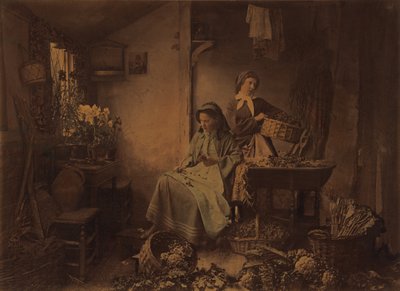 Preparing Spring Flowers for Market by Henry Peach Robinson